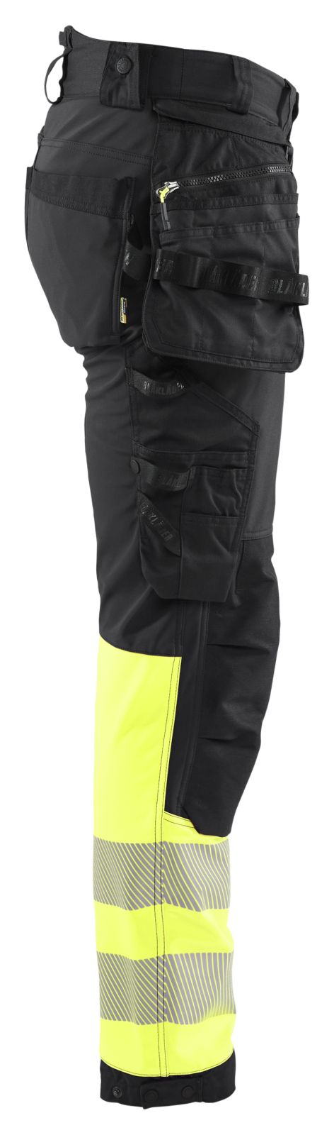 Blaklader Werkbroeken 18212513 HiVis zwart-fluo geel(9933)