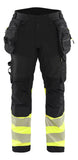 Blaklader Werkbroeken 18212513 HiVis zwart-fluo geel(9933)
