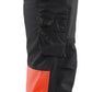 Blaklader Werkbroeken 18212513 HiVis zwart-fluo rood(9955)
