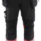 Blaklader Werkbroeken 18212513 HiVis zwart-fluo rood(9955)