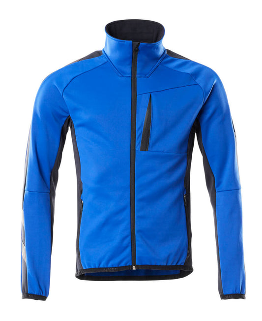 Mascot Unique Fleecetrui 18603-316 met rits korenblauw-donker marineblauw(11010)