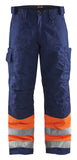 Blaklader Broeken 18621811 HiVis oranje-marineblauw(5389)