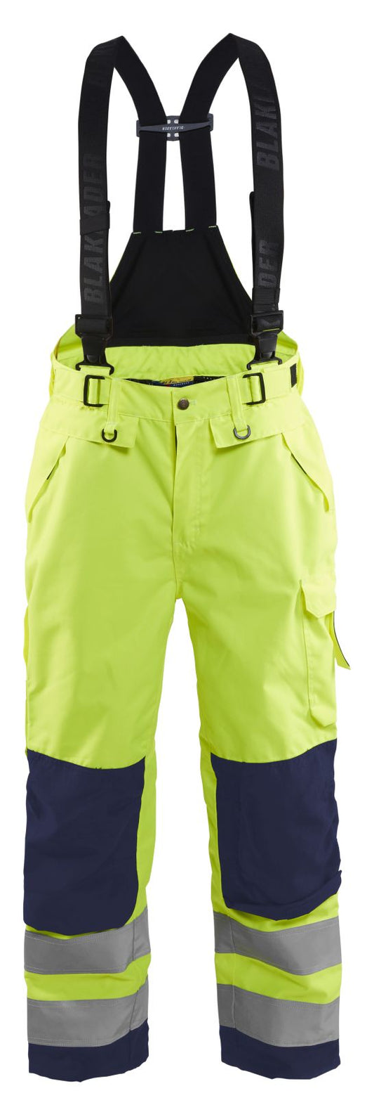 Blaklader Broeken 18671977 HiVis fluo geel-marineblauw(3389)