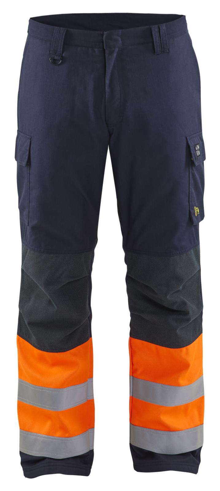 Blaklader Vlamvertragend Multinorm Werkbroeken 18691513 winter inherent vlamwerend HiVis marineblauw-oranje(8953)