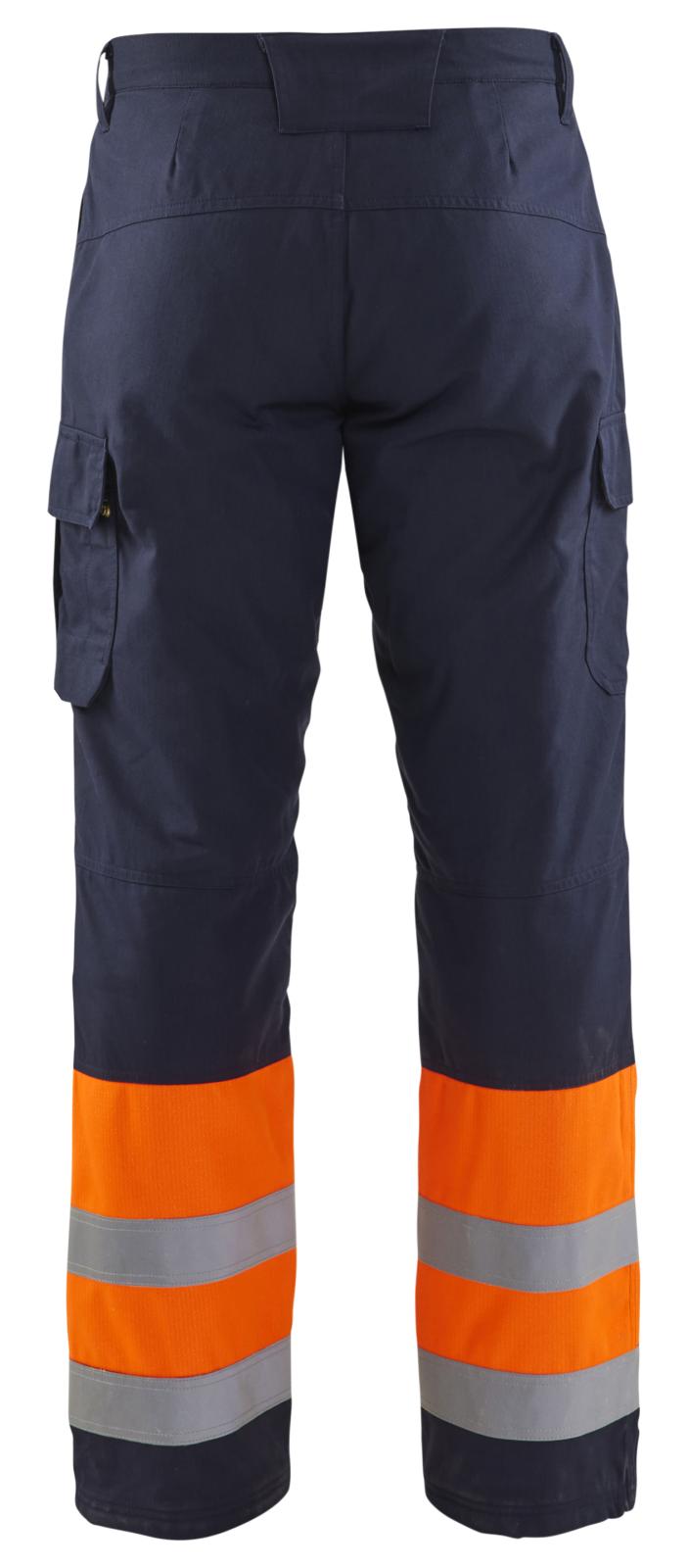 Blaklader Vlamvertragend Multinorm Werkbroeken 18691513 winter inherent vlamwerend HiVis marineblauw-oranje(8953)