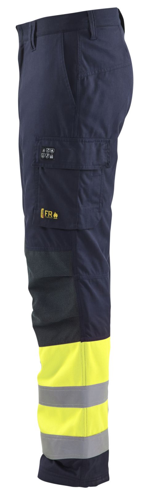 Blaklader Broeken 18691514 Multinorm marineblauw-geel(8933)