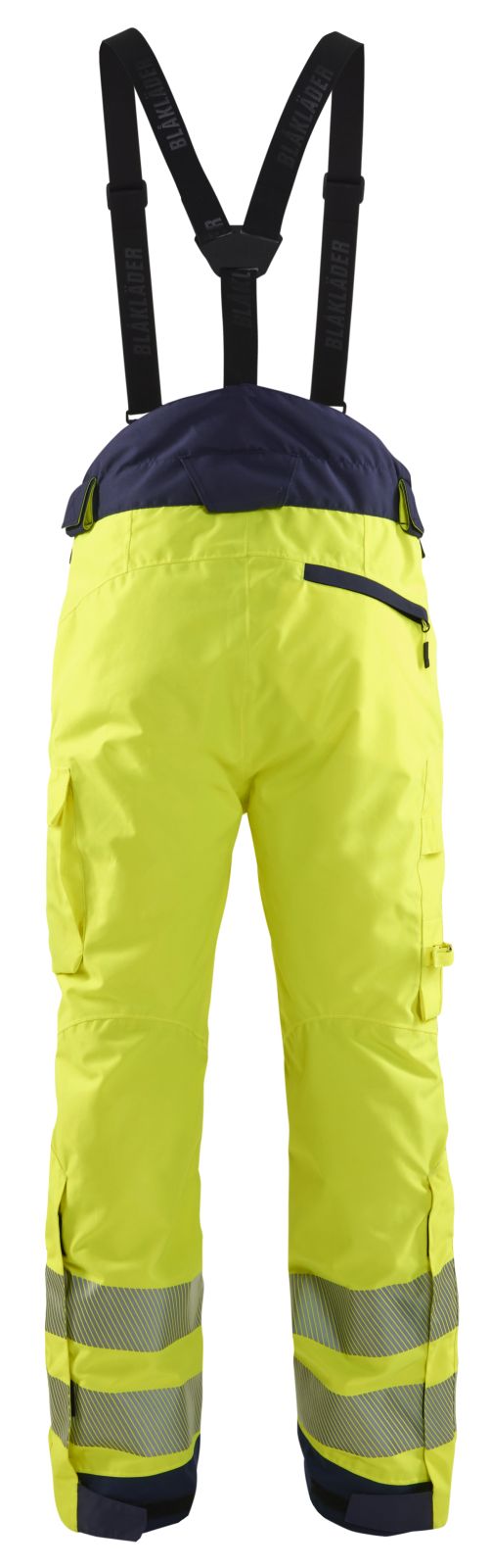 Blaklader Werkbroeken 18751977 HiVis waterdicht fluo geel-marineblauw(3389)