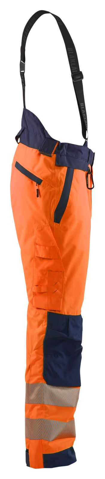 Blaklader Werkbroeken 18751977 HiVis waterdicht fluo oranje-marineblauw(5389)