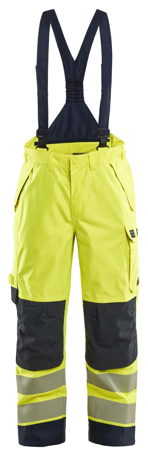 Blaklader Werkbroeken 18811532 fluo geel-marineblauw(3389)