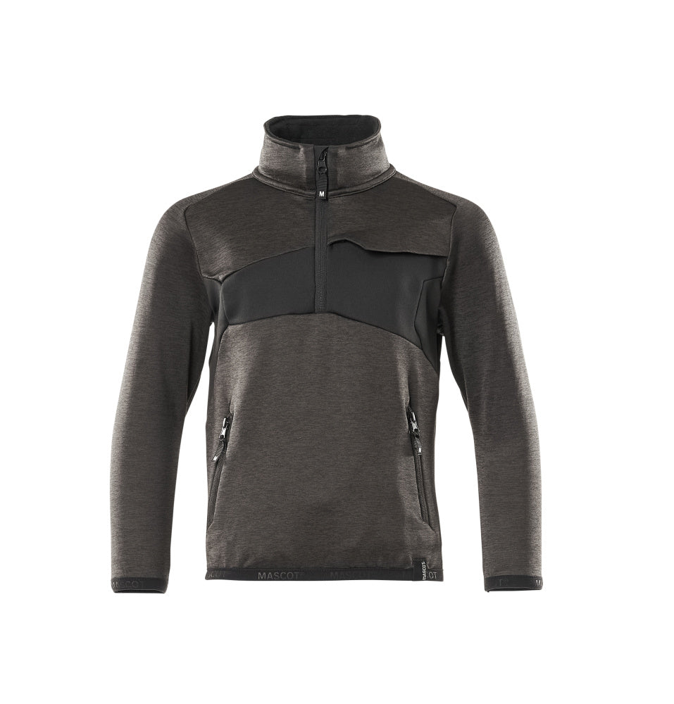 Mascot Accelerate Fleecetrui voor kinderen 18903-316 donker antracietgrijs-zwart(1809)