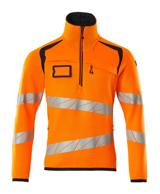 Mascot Accelerate Safe Zipsweaters 19005-351 fluo oranje-donker marineblauw(14010)