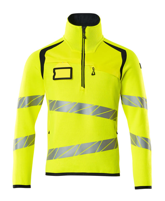 Mascot Accelerate Safe Zipsweaters 19005-351 fluo geel-donker marineblauw(17010)