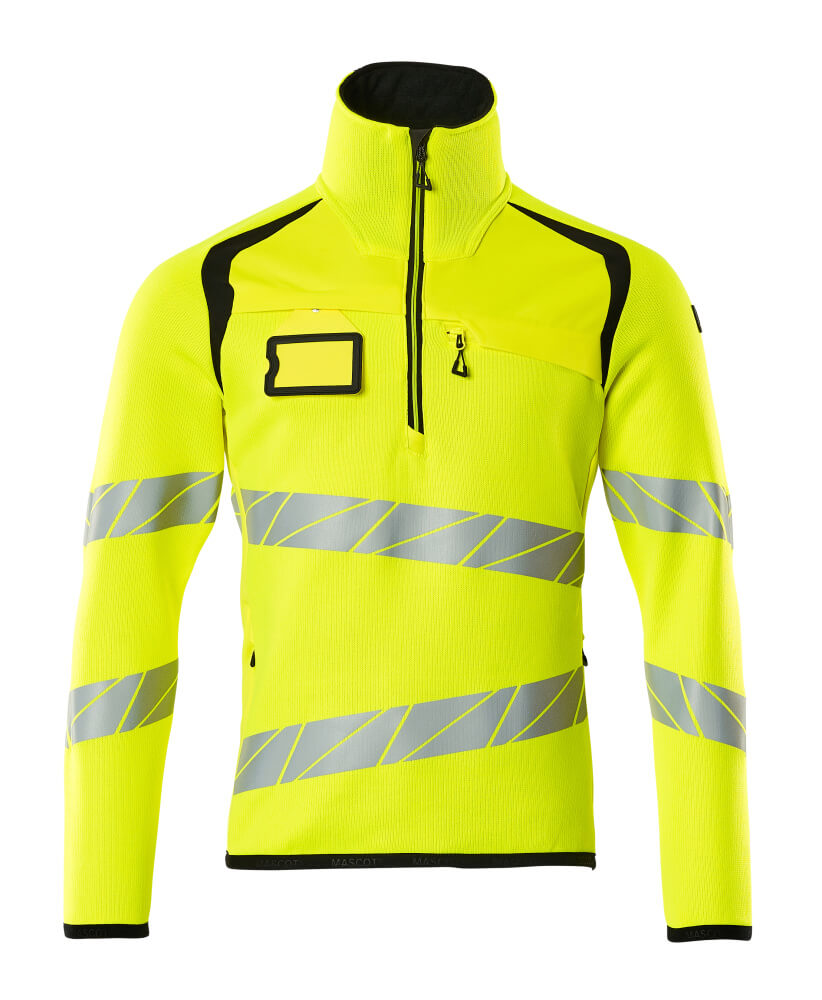 Mascot Accelerate Safe Zipsweaters 19005-351 fluo geel-zwart(1709)