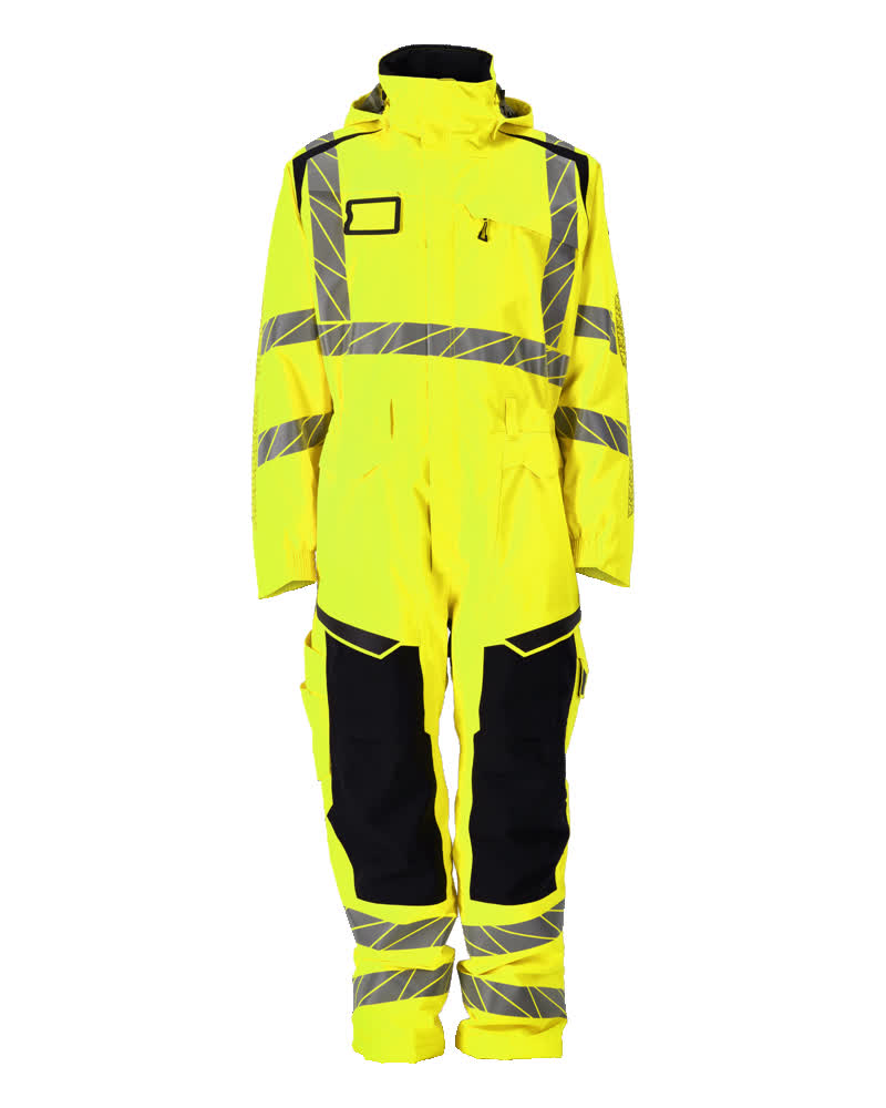 Mascot Accelerate Safe Winteroverall 19019-449 HiVis Climascot ademend winddicht waterdicht HiVis fluo geel-zwart(1709)