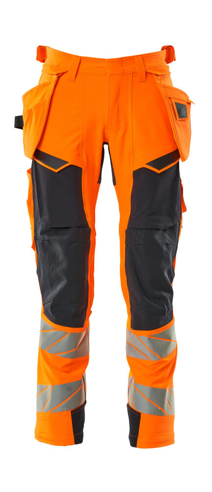 Mascot Accelerate Safe Broeken 19031-711 fluo oranje-donker marineblauw(14010)