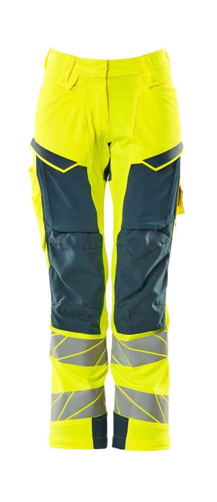 Mascot Accelerate Safe Broeken 19078-511 fluo geel-donkerpetrol(1744)