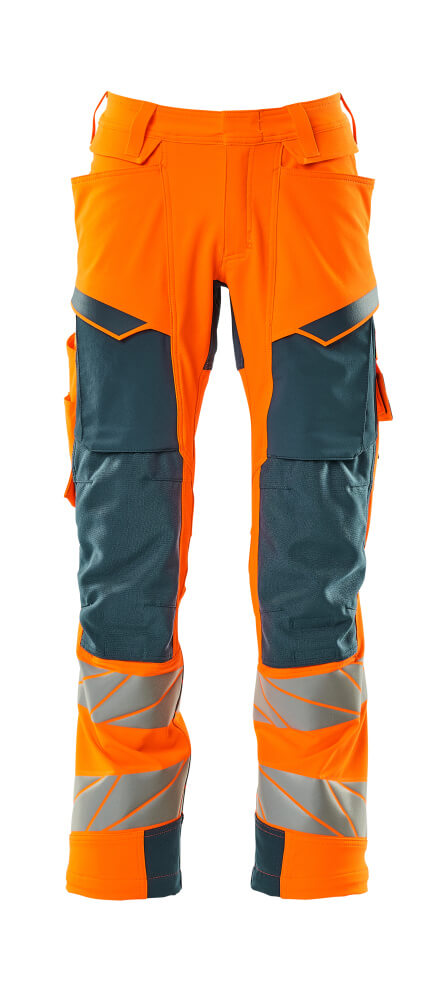 Mascot Accelerate Safe Broeken 19079-511 fluo oranje-donker petrolblauw(1444)