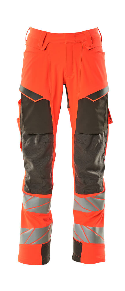 Mascot Accelerate Safe Broeken 19079-511 fluo rood-donker antracietgrijs(22218)