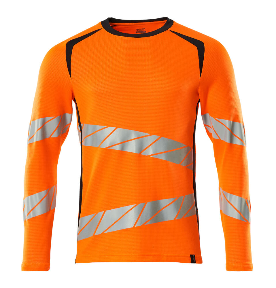 Mascot Accelerate Safe Shirts 19081-771 fluo oranje-donker marineblauw(14010)