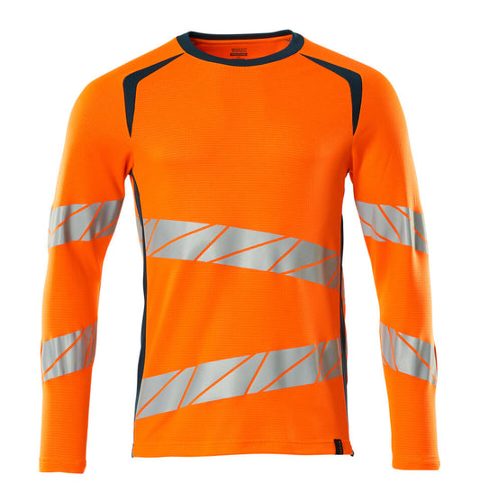 Mascot Accelerate Safe Shirts 19081-771 fluo oranje-donker petrolblauw(1444)