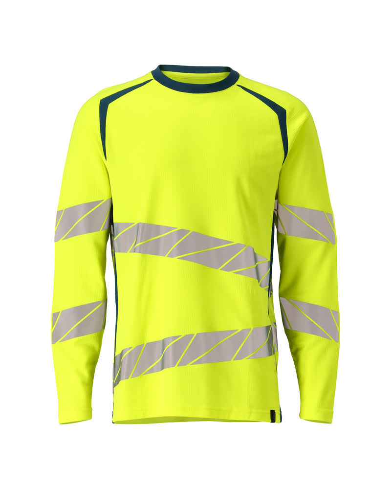 Mascot Accelerate Safe Shirts 19081-771 fluo geel-donkerpetrol(1744)