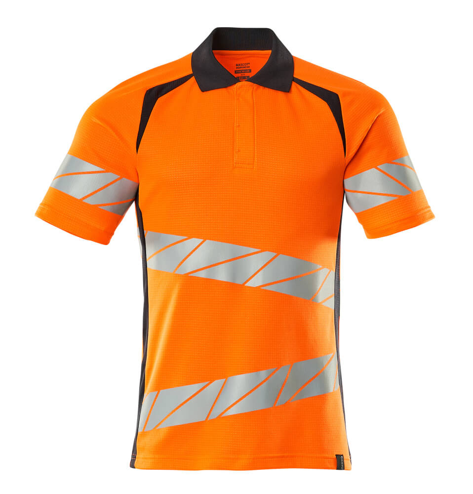 Mascot Accelerate Safe Shirts 19083-771 fluo oranje-donker marineblauw(14010)