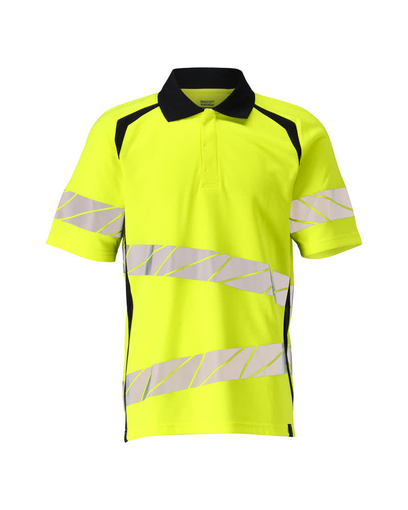 Mascot Accelerate Safe Shirts 19083-771 fluo geel-donker marineblauw(17010)