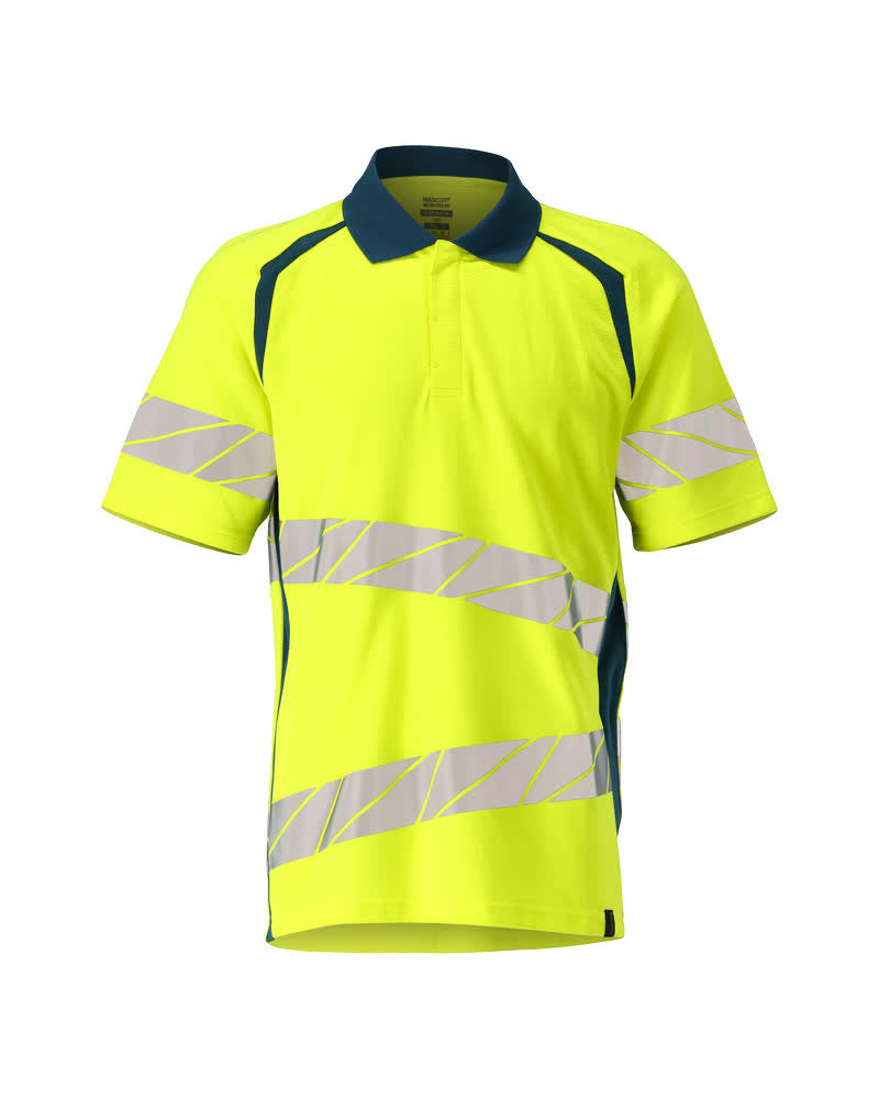 Mascot Accelerate Safe Shirts 19083-771 fluo geel-donkerpetrol(1744)