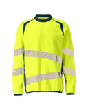 Mascot Accelerate Safe Polosweaters 19084-781 fluo geel-donkerpetrol(1744)