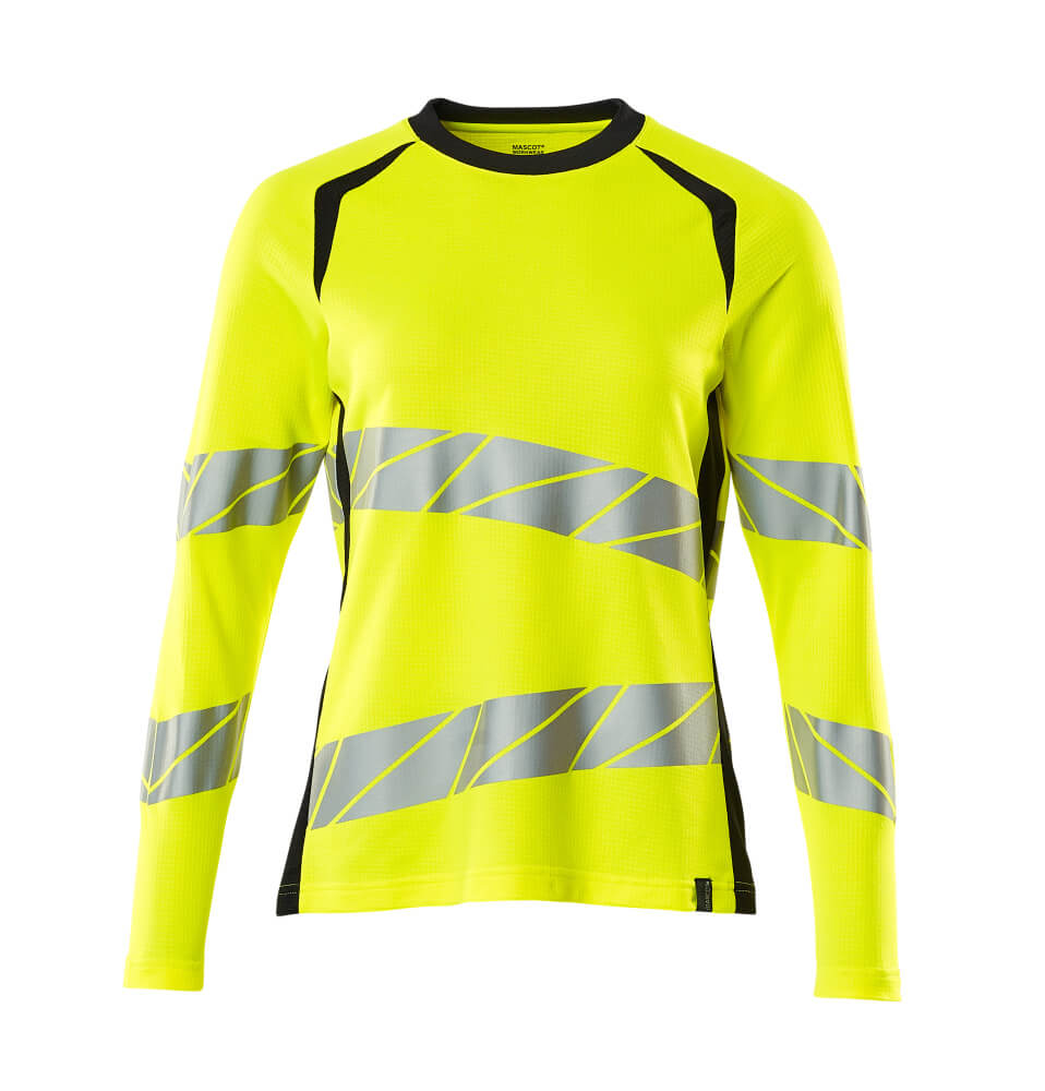 Mascot Accelerate Safe Shirts 19091-771 fluo geel-donker marineblauw(17010)