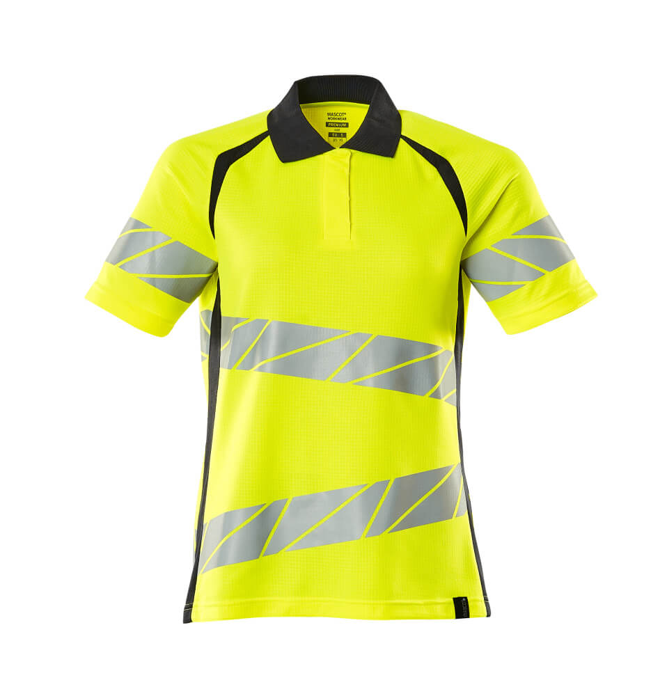 Mascot Accelerate Safe Shirts 19093-771 fluo geel-donker marineblauw(17010)