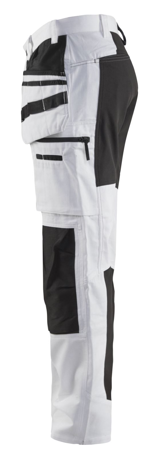 Blaklader Broeken 19101000 wit-zwart(1099)