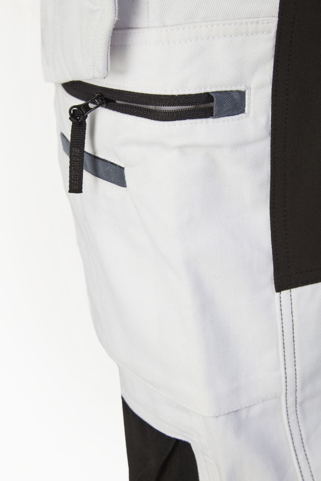 Blaklader Broeken 19101000 wit-zwart(1099)