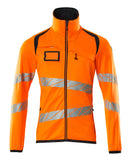 Mascot Accelerate Safe Fleecetrui 19103-315 met rits fluo oranje-donker marineblauw(14010)