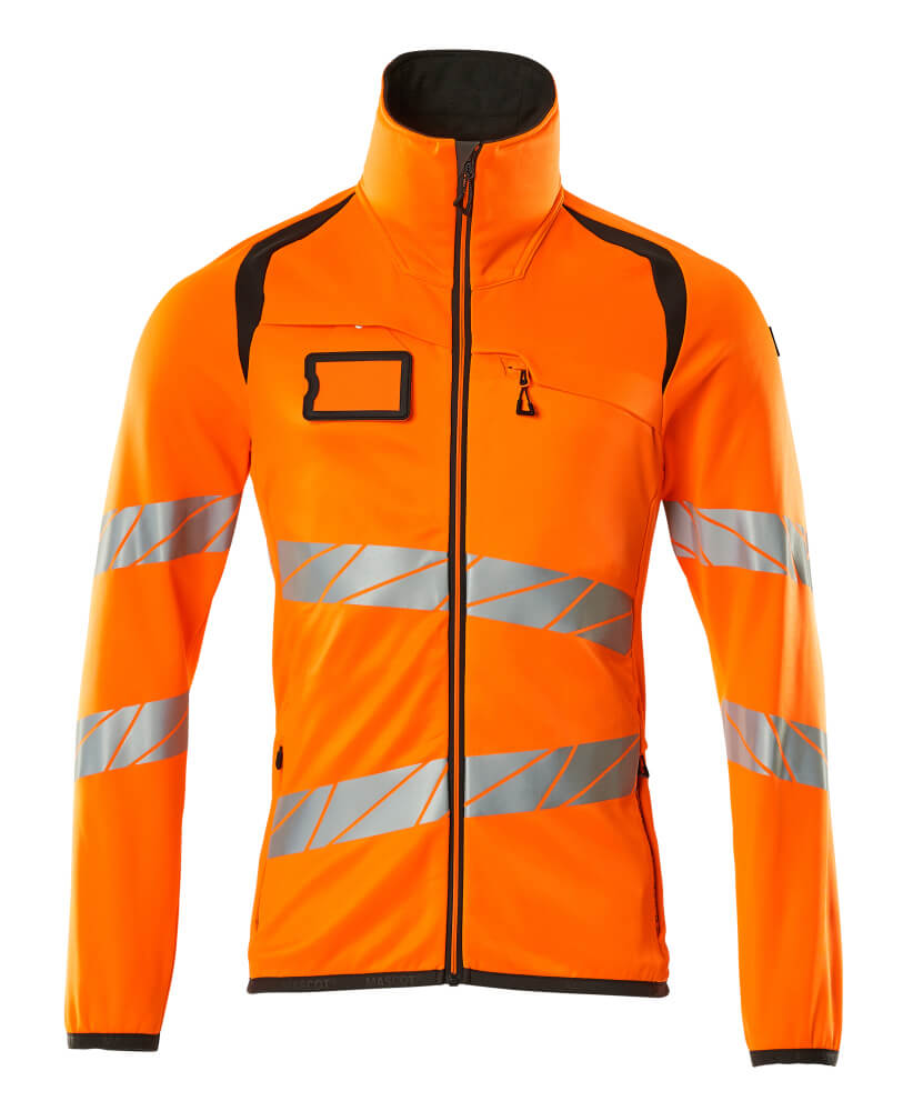 Mascot Accelerate Safe Fleecetrui 19103-315 met rits fluo oranje-donker antracietgrijs(1418)