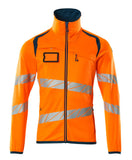 Mascot Accelerate Safe Fleecetrui 19103-315 met rits fluo oranje-donker petrolblauw(1444)