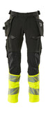 Mascot Accelerate Safe Broeken 19131-711 zwart-fluo geel(0917)