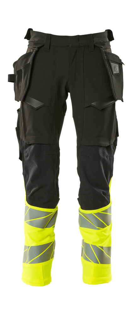 Mascot Accelerate Safe Broeken 19131-711 zwart-fluo geel(0917)