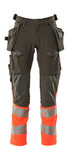 Mascot Accelerate Safe Broeken 19131-711 donker antracietgrijs-fluo rood(18222)