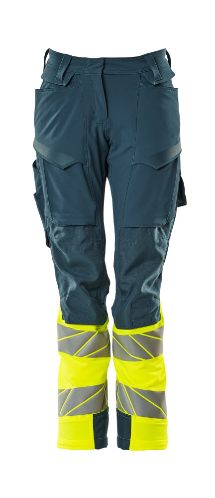 Mascot Accelerate Safe Broeken 19178-511 donker petrolblauw-hi-vis geel(4417)