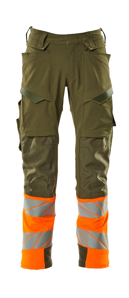 Mascot Accelerate Safe Broeken 19179-511 mosgroen-fluo oranje(3314)