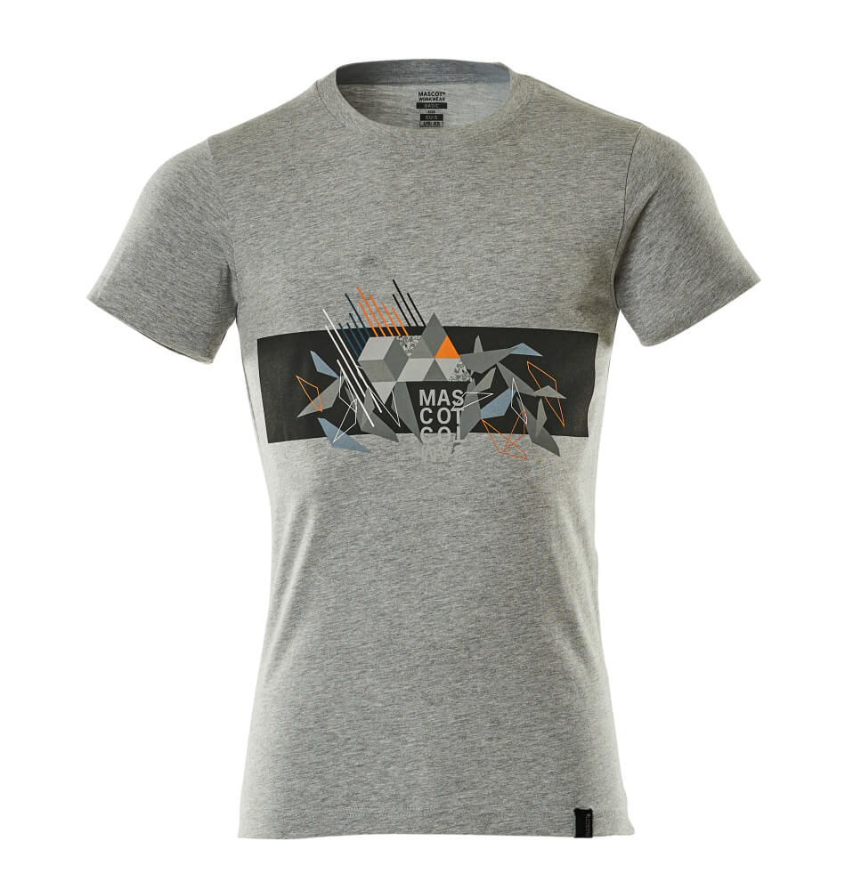Mascot Accelerate Safe Shirts 19182-965 grijs gemeleerd-fluo oranje(0814)