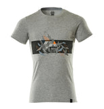 Mascot Accelerate Safe Shirts 19182-965 grijs gemeleerd-fluo oranje(0814)