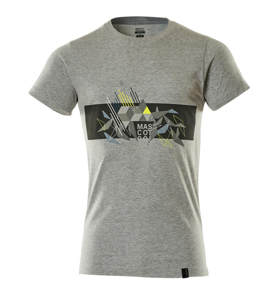 Mascot Accelerate Safe Shirts 19182-965 grijs gemeleerd-fluo geel(0817)