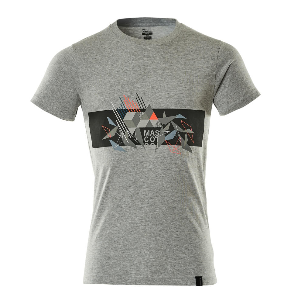 Mascot Accelerate Safe Shirts 19182-965 grijs gemeleerd-fluo rood(08222)