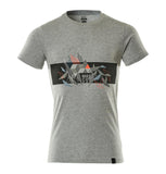 Mascot Accelerate Safe Shirts 19182-965 grijs gemeleerd-fluo rood(08222)