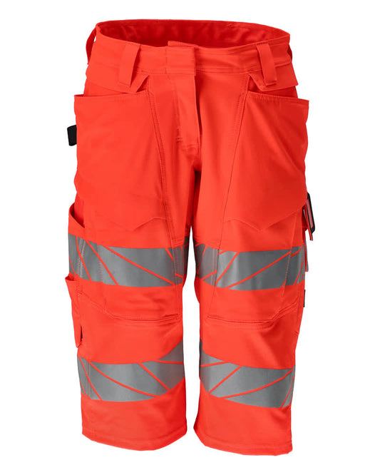 Mascot Accelerate Safe Shorts, lange 19248-510 HiVis stretch dames fluo rood(222)
