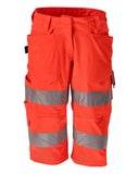 Mascot Accelerate Safe Shorts, lange 19248-510 HiVis stretch dames fluo rood(222)
