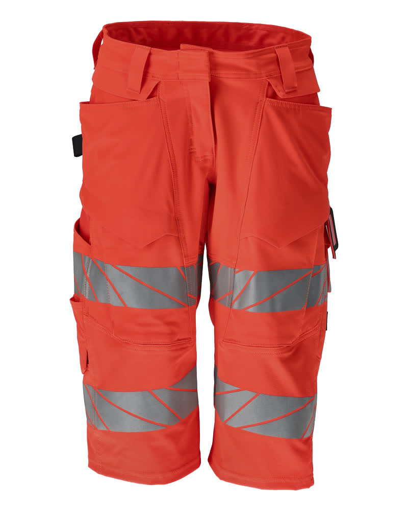 Mascot Accelerate Safe Lange Shorts 19248-510 HiVis stretch dames fluo rood(222)