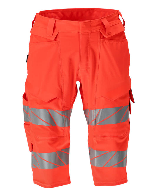 Mascot Accelerate Safe Shorts, lange 19249-510 HiVis stretch fluo rood(222)
